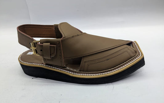 MEHNEDI BROWN Kaptaan Chappal(MBKKAR-302)