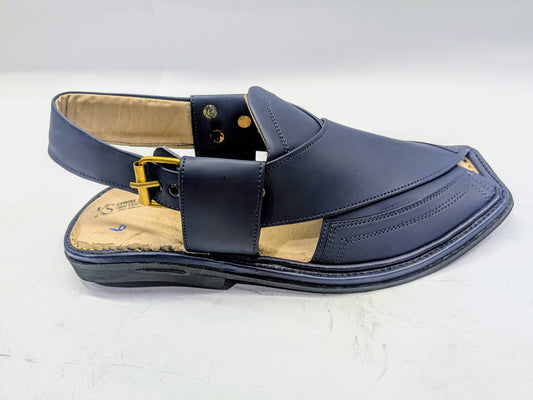 BLUE SUEDE SPECIAL PESHAWARI chappal (BKAR-225)