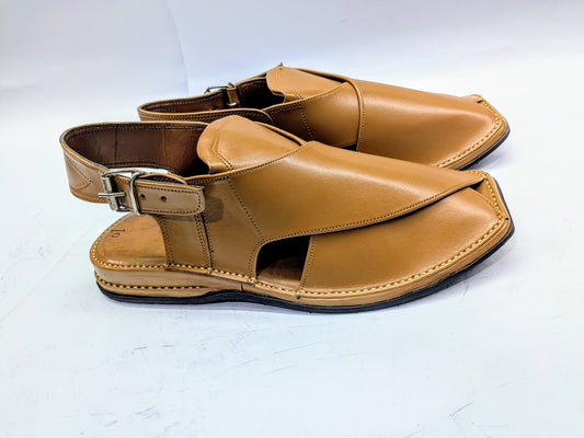 GOLDEN BROWN ZARDARI Chappal (GBZKAR-105)