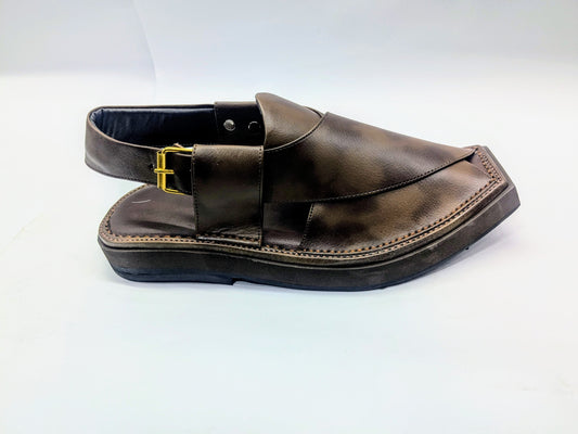 HEEL SHADED BROWN Kaptaan Chappal (HSKKAR-205)