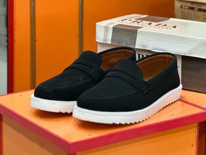 Black Brunch Loafers for Men (BBLSAN-003)