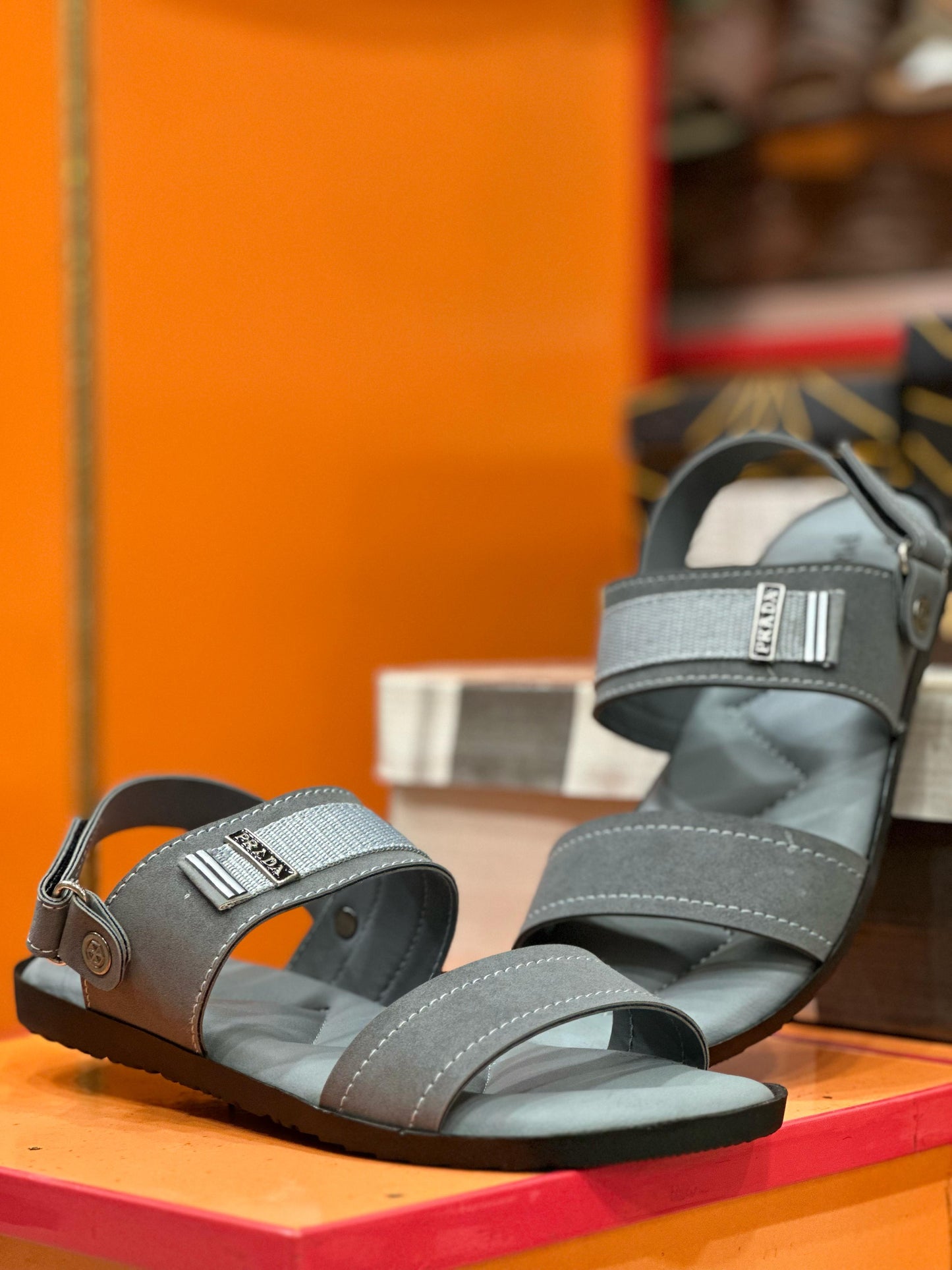 SILVER GRAY SAN MEN SANDALS (SGMSAN-066)