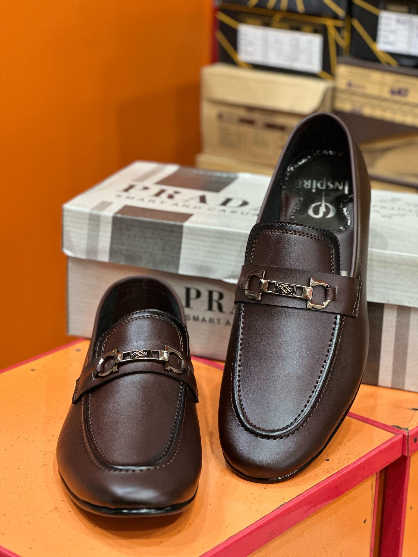 BROWN PREMIUM MEN FORMAL SHOES (BPFSAN-068)