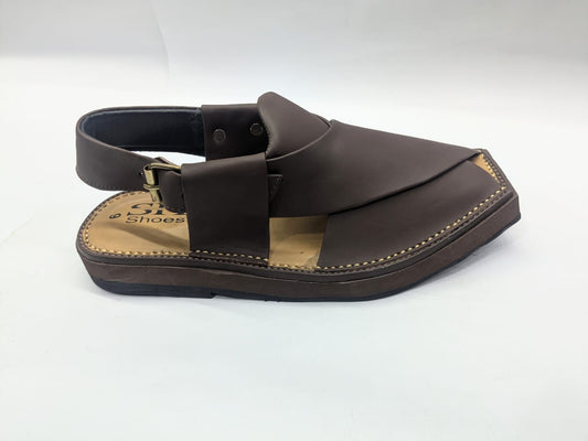 MEDICATED DOUBLE SOLE CHOCOLATE BROWN KAPTAAN Chappal (CBKAR-504)